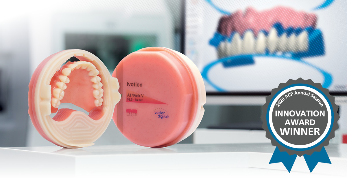 Ivotion Denture System gewinnt den Produkt-Innovationspreis 2020 des American College of Prosthodontists